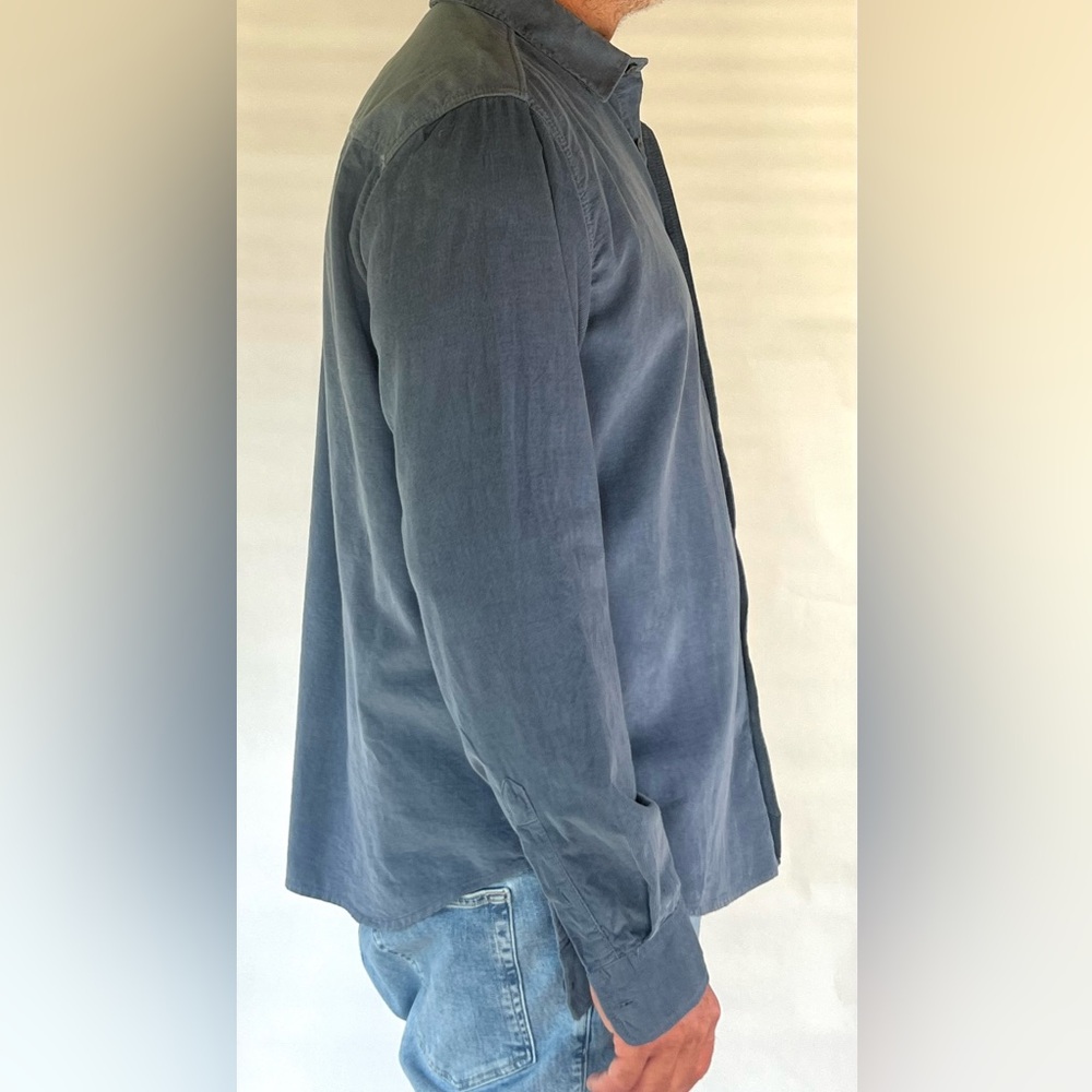Blue Button-Up Shirt - Picture 2 of 4